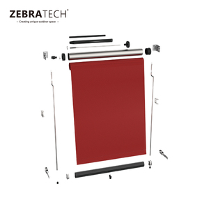 Hiện đại vườn View-Thông qua có thể thu vào mái hiên trắng khung vải màn hình con lăn thông gió lưới thiết kế rèm Shades cửa chớp - Product Image 6