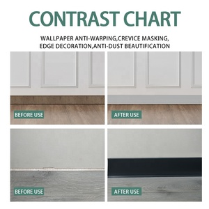 Linh hoạt tự dính ván chân tường đúc TRIM <span class=keywords><strong>4</strong></span> inch x 20 feet Peel và Stick Vinyl tường cơ sở cho trang trí nội thất - Product Image 6