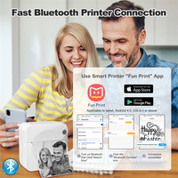 Mini impresora térmica portátil OEM imprimante foto mini impresora Bluetooth impresión en blanco y negro miniimpresora