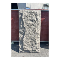 Nouvelle grande dalle de pierre PU légère pour le commerce extérieur, imitation pierre de culture, facile à installer, en polyuréthane, grand format