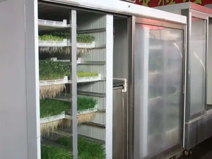 Máquina de Germinación de Semillas Hidropónicas Comerciales, Sala de Cultivo de Forraje Verde y Cebada para Industrias Alimentarias Agrícolas, Componente Central del Motor - Product Image 2