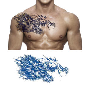 Imperméable personnalisé aigle animal 2 semaines tatouages temporaires pour adultes hommes - Product Image 2