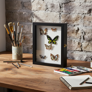 Kit de <span class=keywords><strong>boîte</strong></span> à insectes pour <span class=keywords><strong>entomologie</strong></span>, <span class=keywords><strong>boîte</strong></span> de présentation en bois noir avec mousse EVA et épingles pour spécimens - Product Image 1