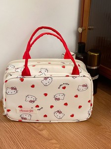 Bolsa <span class=keywords><strong>de</strong></span> Almacenamiento <span class=keywords><strong>de</strong></span> Cosméticos Portátil <span class=keywords><strong>de</strong></span> Viaje, con Doble Asa, Cierre <span class=keywords><strong>de</strong></span> Cremallera con Diseño <span class=keywords><strong>de</strong></span> Lazo <span class=keywords><strong>de</strong></span> Dibujos Animados, Material <span class=keywords><strong>de</strong></span> <span class=keywords><strong>Toalla</strong></span>, con Compartimentos, Colgante - Product Image 6