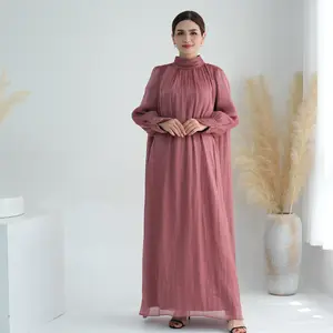 Дубайское платье с длинным рукавом