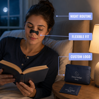 Bandes nasales sportives respirantes personnalisées, patch nasal anti-ronflement, meilleure respiration pour le sommeil, OEM