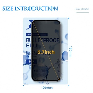 <span class=keywords><strong>Film</strong></span> hydrogel pour téléphone portable <span class=keywords><strong>Univers</strong></span> 120*180mm EPU HD Protection d'écran transparente pour machines de découpe - Product Image 2