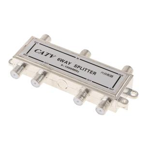 5 ~ 1000 Mhz Premium 6 voies <span class=keywords><strong>TV</strong></span> Singal répartiteurs 1 en 6 câbles coaxiaux RG6 pour téléviseurs magnétoscopes RF Radios <span class=keywords><strong>antenne</strong></span> - Product Image 4