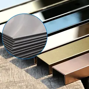Decoration Polished Stainless Steel Trim Profile Stainless Steel Tile Trim For Tile Corner