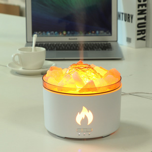 Humidificateur à roche volcanique Yx-1502, diffuseur d'aromathérapie de grande capacité de 700 ml avec lumière LED en forme de flamme pour usage domestique - Product Image 2