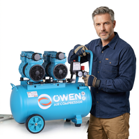 Compresseur d'air portable monophasé 220V à piston lubrifié avec pompe pour fournitures dentaires