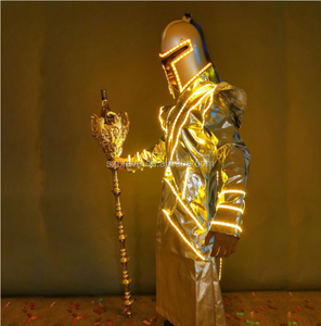 Luz LED Roman Yellow dress bar out of wine laser cetro KTV atmosphere holding the card show Light clothing - Product Image 4