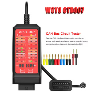 Boîtier de diagnostic OBD2 numérique pour voiture, testeur CAN 12V avec connecteur 16 broches et câbles de test, garantie 1 an - Product Image 3