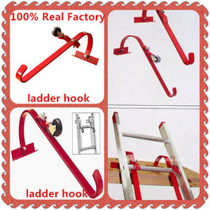 Customized Steel Metal Mount Hook for <strong>Hanging</strong> <strong>Ladder</strong> Heavy Duty <strong>Ladder</strong> Roof Hook with Wheel - Product Image 6