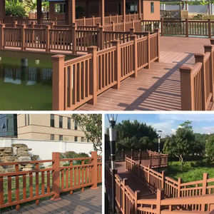 <span class=keywords><strong>Balustrade</strong></span> en composite <span class=keywords><strong>PVC</strong></span> facile à installer, anti-termite, résistante aux intempéries, imperméable, anti-décoloration, pour escaliers et villas - Product Image 4