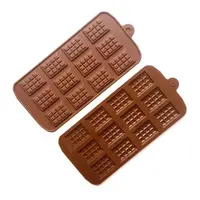 12 Holte Wafel Silicone Chocolade Schimmel Taart Decoratie Siliconen Mal Taart Tools