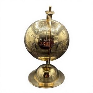 Globe terrestre décoratif Golden Globe, style antique, pour la maison, le bureau ou la salle d'étude - Product Image 5