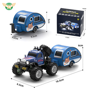 Coche RC Miniatura YF 1:64, Regalo de Cumpleaños para Niños, Luces LED, 2WD Todoterreno, Coches de Control Remoto con Remolque Caravana - Product Image 6