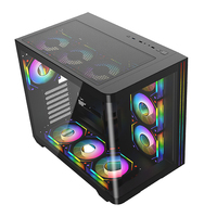 AntarcChill Factory Customized ATX ITX M-ATX Mid Tower Computer Case Desktop Cabinet Cpu Case Gaming Pc Case for Computer