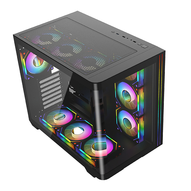 AntarcChill Factory Customized ATX ITX M-ATX Mid Tower Computer Case Desktop Cabinet Cpu Case Gaming Pc Case for Computer