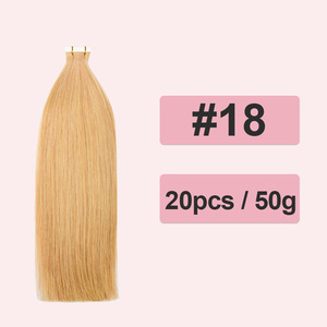 Extensiones de Cabello Humano Adhesivas Remy Virgen Doble Trama Liso Invisible Ruso Sin Costuras con Base de Piel - Product Image 6