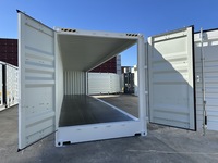 Conteneur d'expédition industriel de 40 pieds à porte latérale entièrement ouverte pour le stockage de marchandises, fourni par l'usine