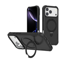 Étui de téléphone à protection anti-chute de qualité militaire pour iPhone 18 Pro Max, coque magnétique avec support rotatif à 360 degrés