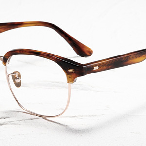 กรอบแว่นตา 533 Eyebrow Frame ทำมือจากอะซิเตท กรอบแว่นสายตาทรงธุรกิจ รุ่น <span class=keywords><strong>Grand</strong></span> Square ไทเทเนียม ทรงเหลี่ยม ดีไซน์ย้อนยุค รุ่นใหม่ - Product Image 3