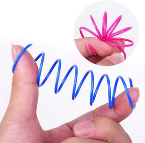 Colorful Plastic in a Pack Durable Pet Spiral <b>Spring</b> <b>Cat</b> Interactive Jumping Claws <b>Toys</b> <b>Spring</b> <b>Cat</b> Scratch Interactive <b>Toys</b> - Product Image 3