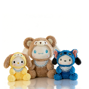 23-45CM Kittyed Cinnamorolled Animation Derivatives Anime Figure <strong>Teddy</strong> Bear Plush Cute Sanrioed Stuffed Animal Toys Doll With - Product Image 5