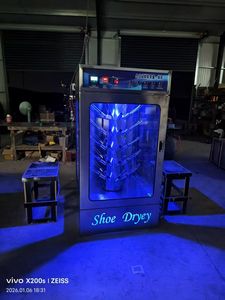 เครื่องซักและอบรองเท้าอัตโนมัติ 30 คู่ แบบหมุนอัตโนมัติ วัสดุสแตนเลส ความจุสูง สำหรับร้านซักรีดและทำความสะอาด - Product Image 3