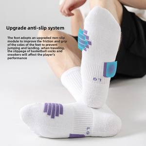 Dégagement 19 Styles Professional <span class=keywords><strong>Elite</strong></span> Basketball Chaussettes de sport Mi-mollet Serviette Bas Haut Haut Pratique Épaissi Tricoté Corps - Product Image 1