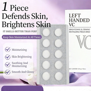 Comprimés lyophilisés Vc pour gauchers 20mg X 10pcs Éclaircissant Raffermissant Hydratant Soin de la peau - Product Image 3