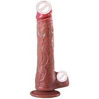 Dildo réaliste texturé marron, épaissi et agrandi, pour orgasme masculin et féminin, jouet anal pour adultes HXR-BJD-E017-J