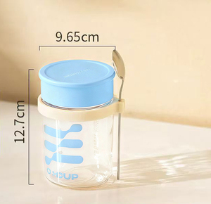 HECION - Vasos <span class=keywords><strong>de</strong></span> Vidrio para Oficina, para Café, Bebidas, Vasos <span class=keywords><strong>de</strong></span> Gran Capacidad, Vasos para Cereales, Regalos para Amigos, 400 ml - Product Image 6