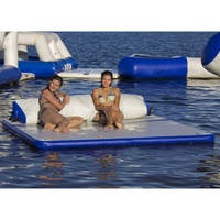 Divertissement aquatique Île aquatique gonflable pour la natation Plate-forme gonflable pour pêche Ponton flottant Quai gonflable pour bateau flottant