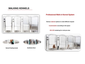 <span class=keywords><strong>Jaula</strong></span> para Perros de Plástico Sólido Clásica Moderna con Bandeja de Vidrio Templado Transparente, Jaulas para Mascotas de Interior - Product Image 3