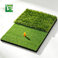 Tapis de golf pliable antidérapant et durable en gazon artificiel vert, mousse EVA 10 mm, zone de frappe plus large pour l'extérieur et l'intérieur