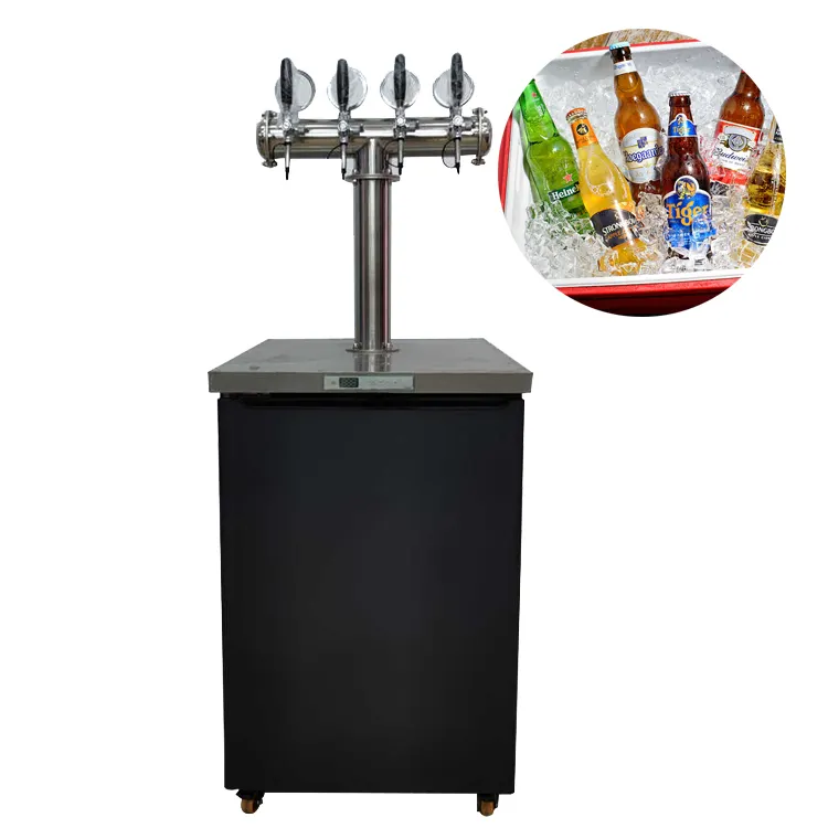 Tipo di bancone da Bar rubinetti per dispenser di birra alla spina refrigeratore per fusti di birra/frigorifero per fusti di birra