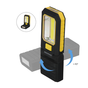 Torcia LED professionale multifunzionale compatta e pieghevole, alimentata a batteria (3 AAA), 210 lumen, 2 modalità di illuminazione, con magnete - Product Image 3