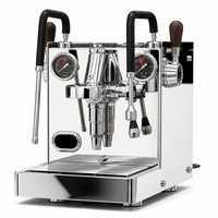 Machine à café semi-automatique professionnelle E61 avec chaudière en acier inoxydable, pompe italienne, double manomètre, programmable pour les cafés