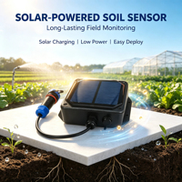 Capteur d'humidité et de température du sol LoRaWAN de qualité industrielle, IP68, longue portée, pour la surveillance de l'irrigation des exploitations hors réseau