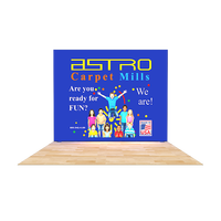 Boîte à lumière LED portable sur pied pour publicité et décoration, personnalisable, rectangulaire, en tissu SEG et aluminium