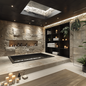 Estantes de baño LED a prueba de agua modernos, organizador de acero de nicho de Spa de esquina de Hotel, estante de <span class=keywords><strong>ducha</strong></span> empotrado, nicho de baño incorporado - Product Image 2