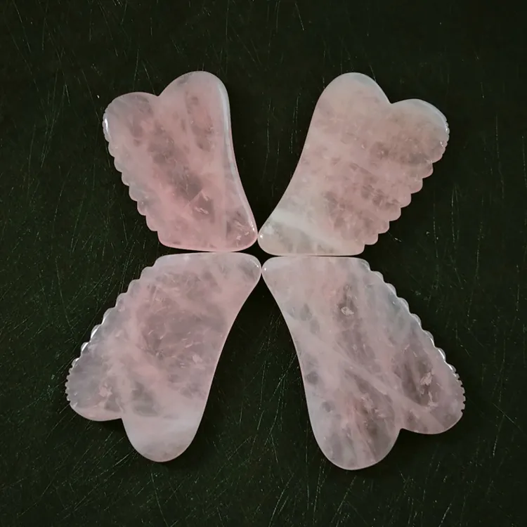 HZ Hongzhuo Cheap Factory Price gua sha facial custom Best Quality with crystals stones
