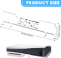 Support horizontal en acrylique transparent personnalisé, dissipateur de chaleur, base stable pour l'affichage de la console PS5 Slim
