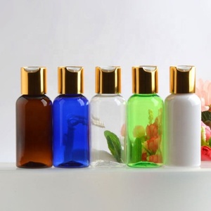 100ml 250ml 300ml 500ml Empty Shower Gel Shampoo Cosmetic Container <b>Plastic</b> Bottle With Gold Silver Press <b>Disc</b> Top - Product Image 5