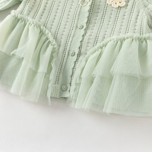 DB1261888 <span class=keywords><strong>DAVE</strong></span> BELLA Pull cardigan pour enfants, printemps, nouveau, filles, bébés, décontracté, tricoté, manches longues, manteau, mode, vêtements doux - Product Image 6