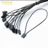 Cordon en plastique pour étiquettes volantes, attache de scellage la moins chère pour étiquettes, accessoires vestimentaires, corde en papier et coton