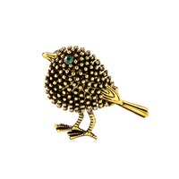 Broches à oiseaux style vintage très tendance, couleur or et argent, accessoires de vêtements pour corsage
